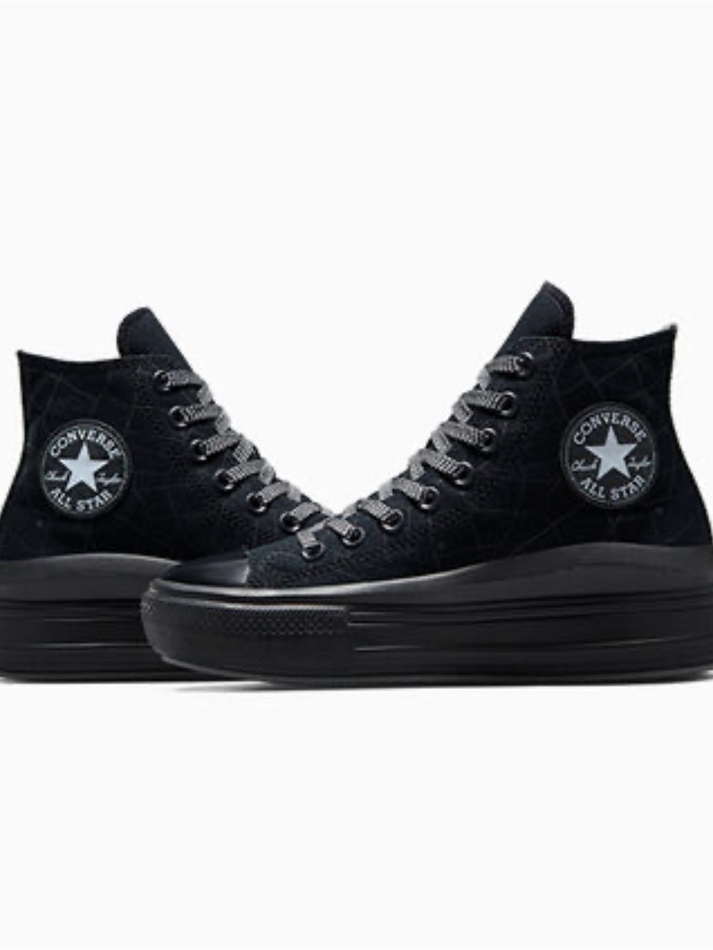 Converse Women’s Chuck Taylor All Star Move Platform City Map Black Sz 5.5 New